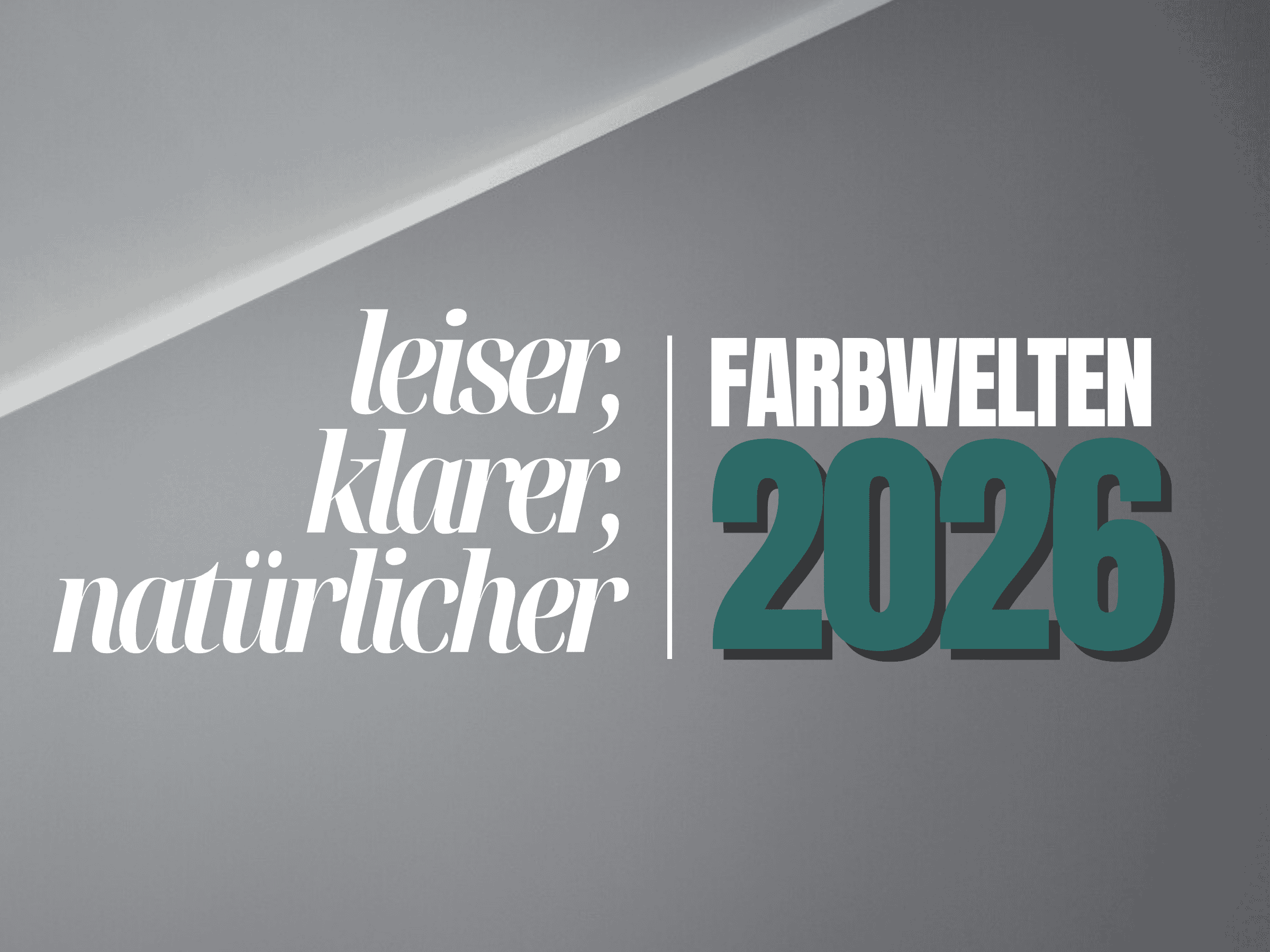 Farbwelten 2026 – ruhiger wohnen mit ehrlichen Materialien